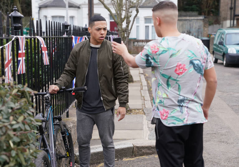 Character Shakil Kazemi in the build up to his death on the show. (BBC)