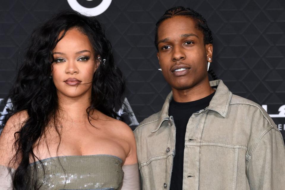 Rihanna with A$AP Rocky (AFP via Getty Images)