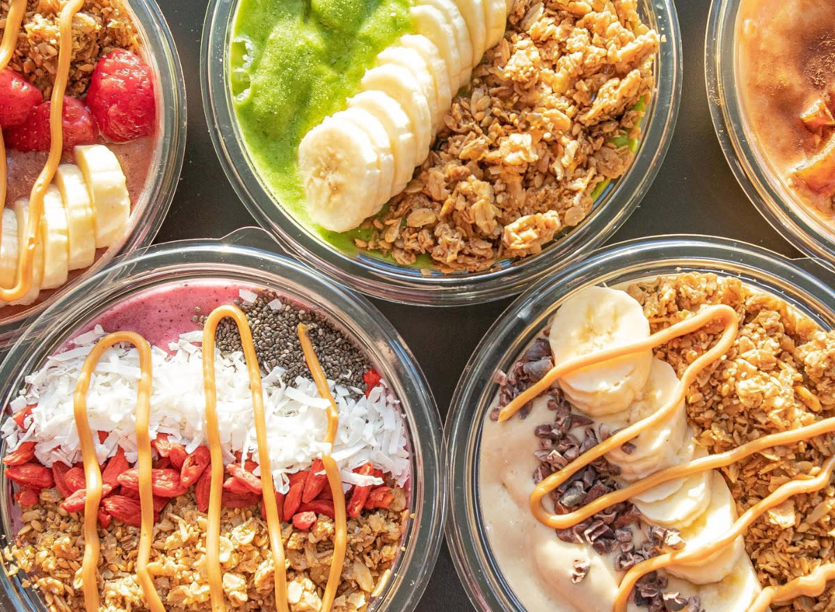 clean juice acai bowls