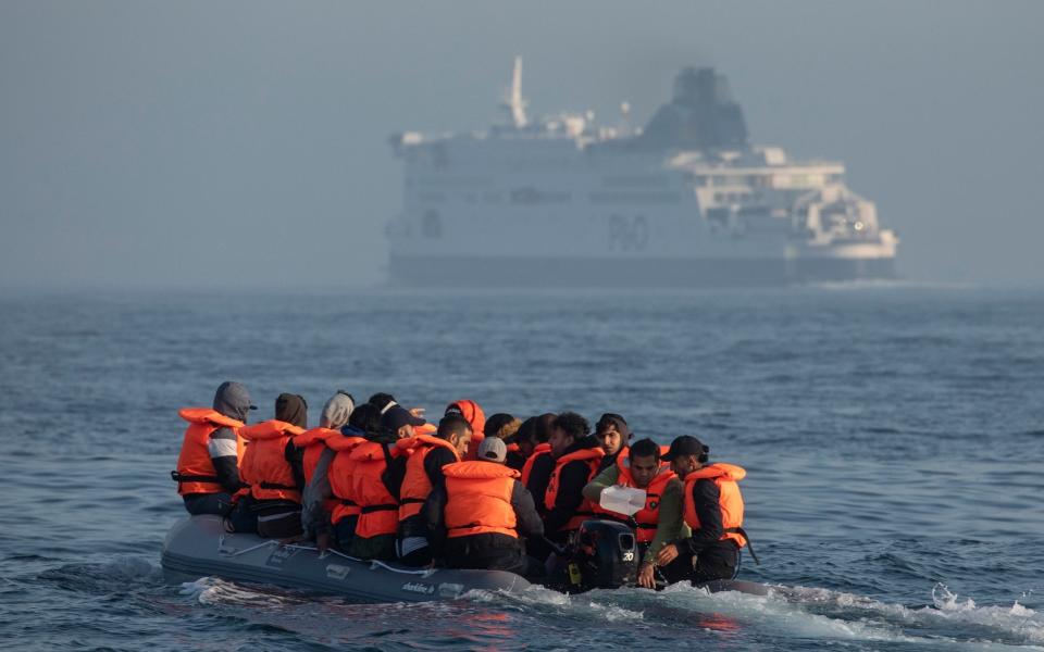 Migrants crossing the channel from France - Dan Kitwood/Getty Images