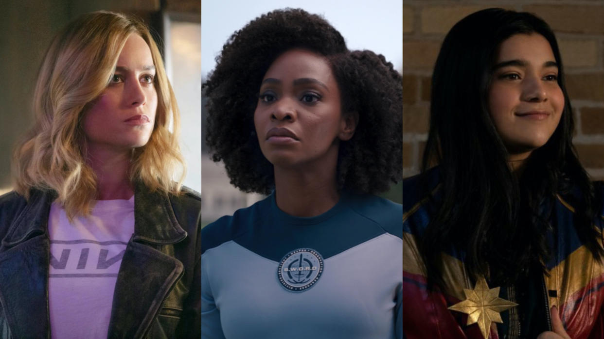  The MCU's versions of Carol Danvers, Monica Rambeau and Kamala Khan 