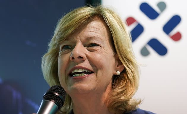 Sen. Tammy Baldwin (D-Wis.), a lead sponsor of the Respect for Marriage Act and the first openly lesbian U.S. senator, told her colleagues they are on 