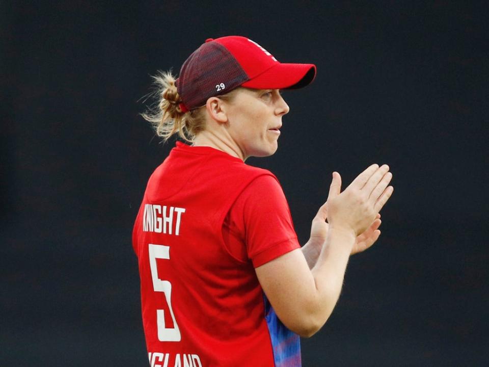 Heather Knight:  ‘It would be a really strong message … to go and play women’s sport in that region’  (Action Images via Reuters)