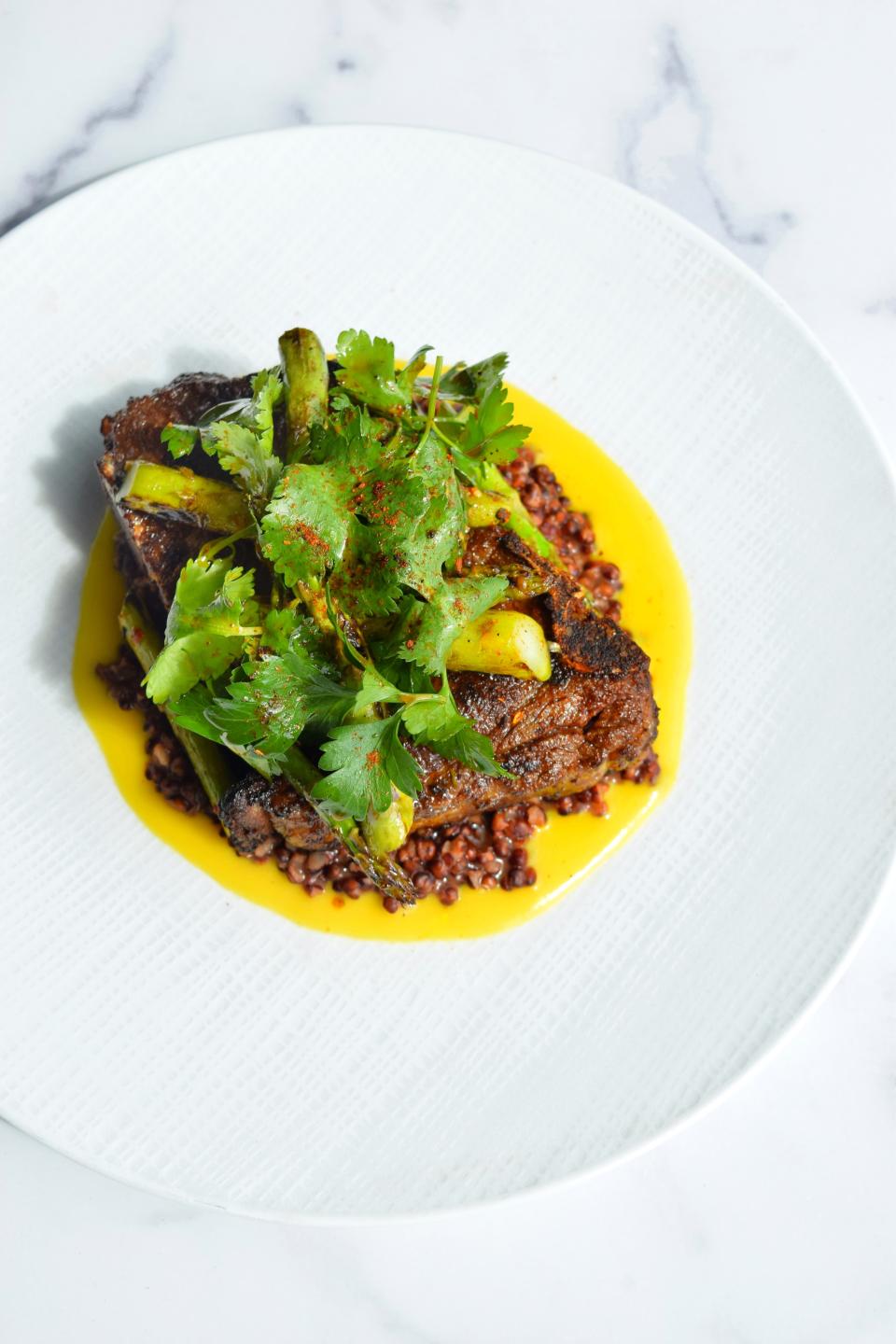 An African-inspired lamb dish on the menu at Virtue restaurant. - Credit: Kaleigh Glaza