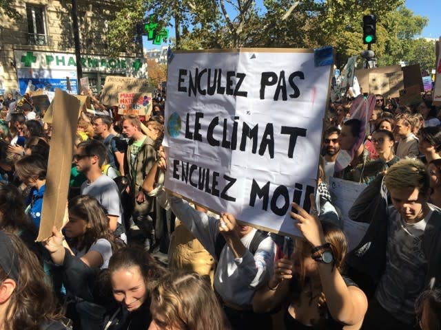 Marche pour le climat à Paris : les plus belles pancartes