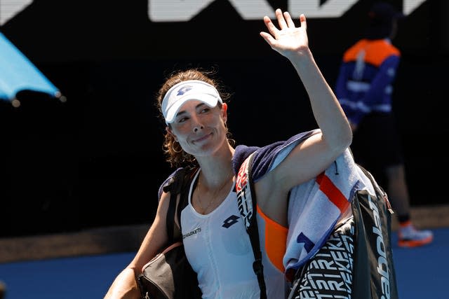 Alize Cornet saw her feelgood run end