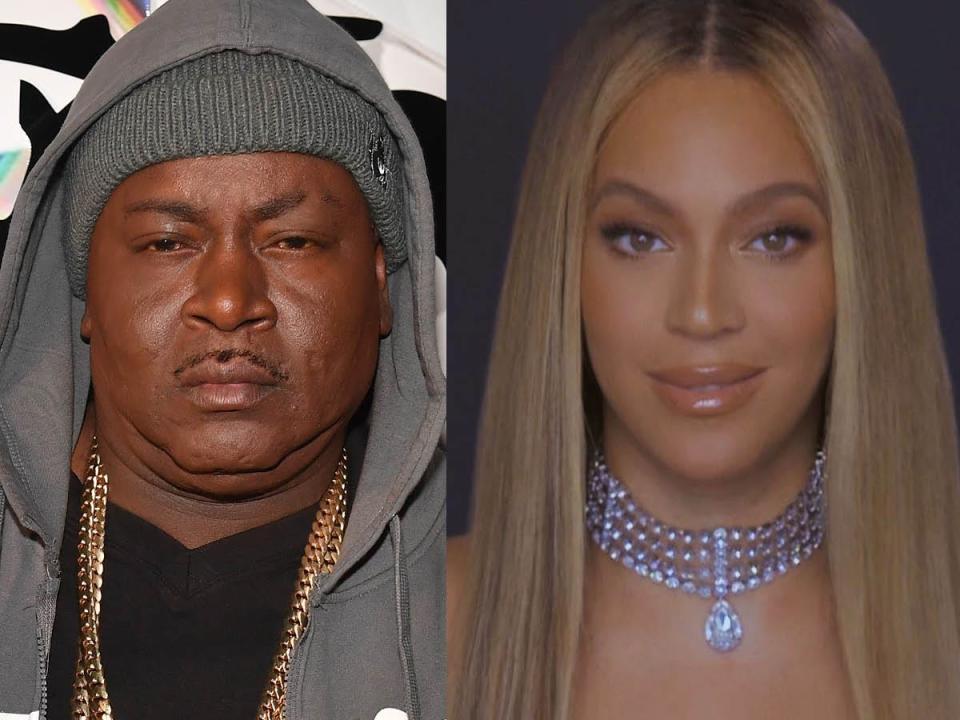 The rapper Trick Daddy and Beyoncé side by side
