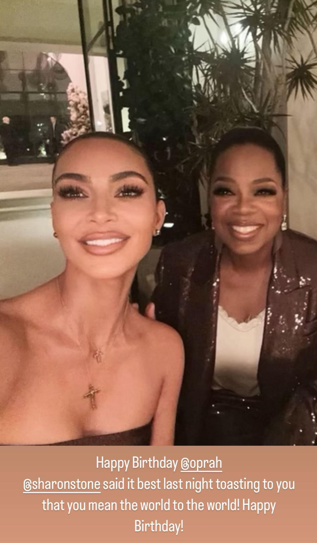 Kim Kardashian and Oprah Winfrey (@kimkardashian via Instagram)