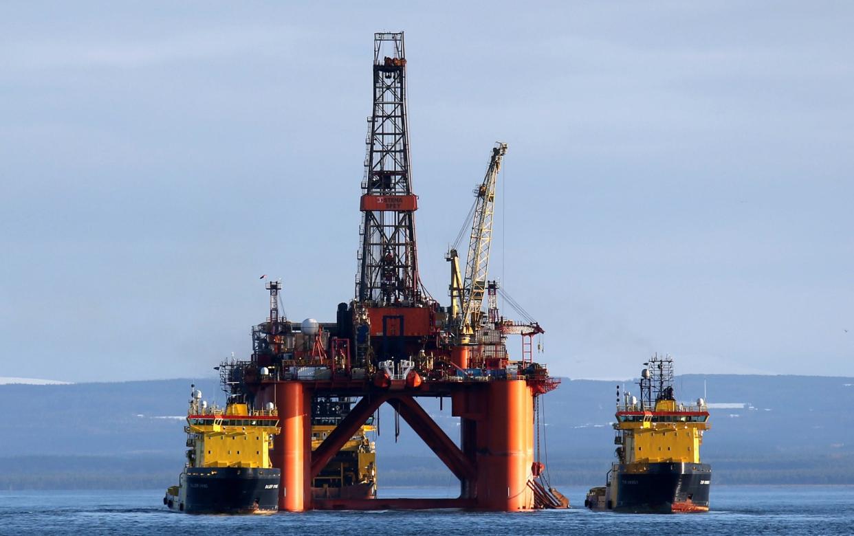 North Sea oil platform - Andrew Milligan/PA