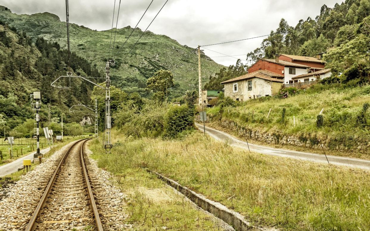The tiny village of Cuevas is entrapped by a series of steeply rising foothills