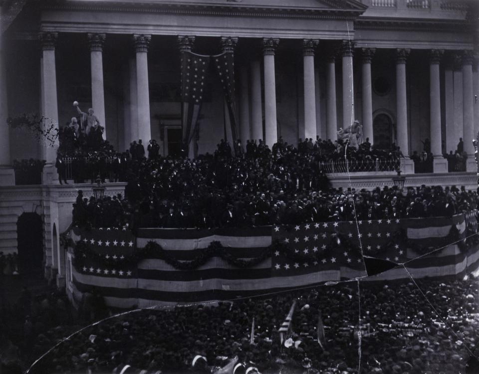 Ulysses S.&nbsp;Grant is sworn in as president in 1869.