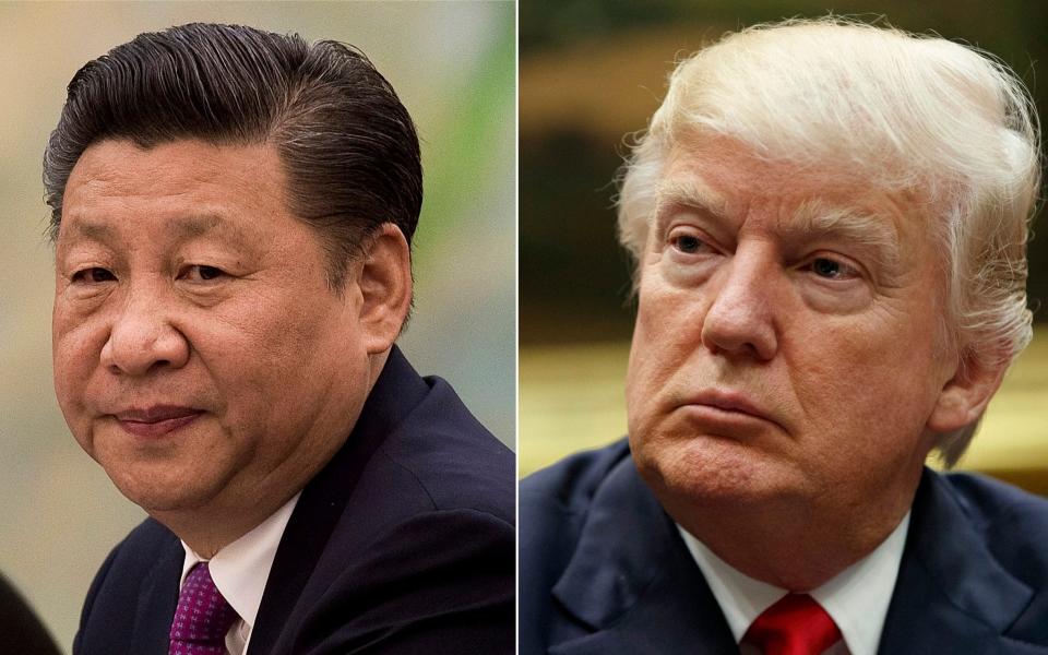 US President Donald Trump, right, and China's President Xi Jinping. The US Treasury is set to block Chinese and other foreign investment in US tech firms - AP