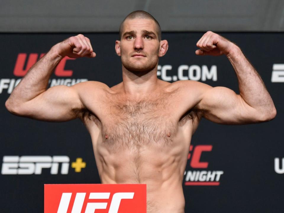 Sean Strickland last fought just one month ago, losing to Jared Cannonier on points (Zuffa LLC via Getty Images)