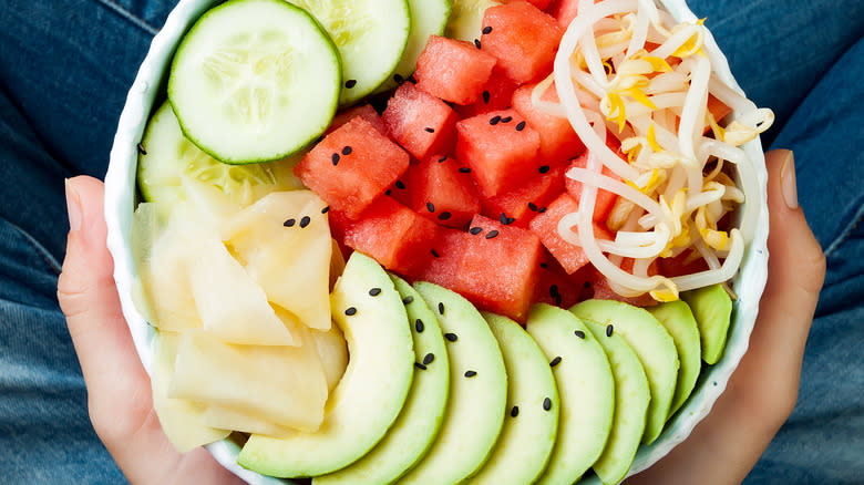 poke watermelon bowl