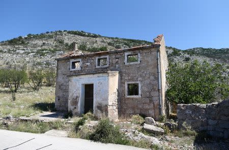 Luka Modric's birth house is seen in Modrici village, Croatia, July 14, 2018. REUTERS/Antonio Bronic