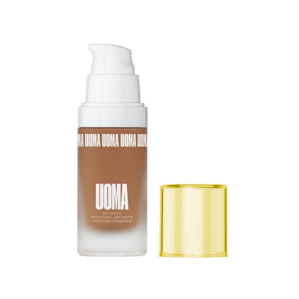 <p><strong>UOMA Beauty</strong></p><p>ulta.com</p><p><strong>$39.00</strong></p><p><a href="https://go.redirectingat.com?id=74968X1596630&url=https%3A%2F%2Fwww.ulta.com%2Fsay-what-foundation%3FproductId%3Dpimprod2006204&sref=https%3A%2F%2Fwww.seventeen.com%2Fbeauty%2Fmakeup-skincare%2Fg33834941%2Fulta-labor-day-2020-sale%2F" rel="nofollow noopener" target="_blank" data-ylk="slk:Shop Now;elm:context_link;itc:0;sec:content-canvas" class="link ">Shop Now</a></p><p>Support black-owned beauty with this killer bargain from UOMA Beauty. Their entire rage of 51 shades (!!!) will be <strong>half-price September 9</strong>.</p>
