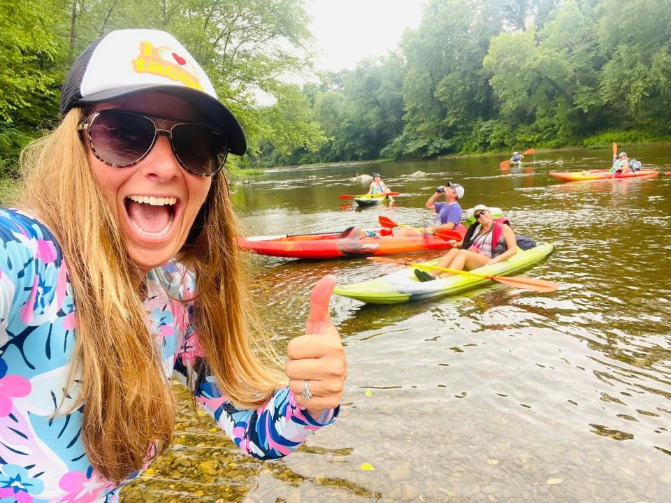 Photos from Angela Vinet's vacation kayaking on the Caddo River in Caddo Gap, Arkansas.