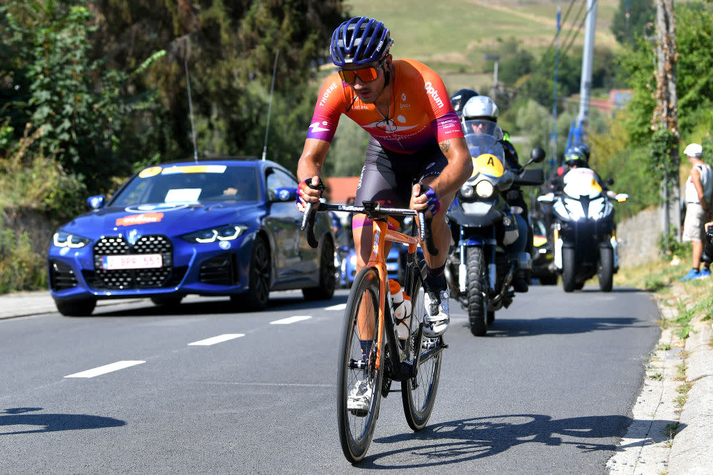  Robin Carpenter in action at the 2022 Druivenkoers - Overijse 