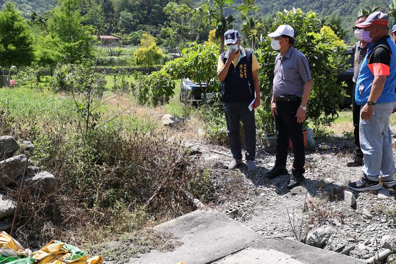 仁愛鄉農路排水溝損壞　林縣長會勘720餘萬元改善