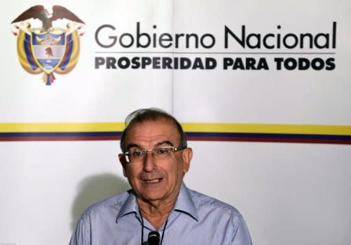 El gobierno de Colombia y la guerrilla comunista de las FARC concluyeron este martes en La Habana su undécima ronda de conversaciones de paz, que centraron en el tema de garantías para la oposición, y anunciaron que volverán a la mesa el 22 de julio. (AFP | Adalberto Roque)