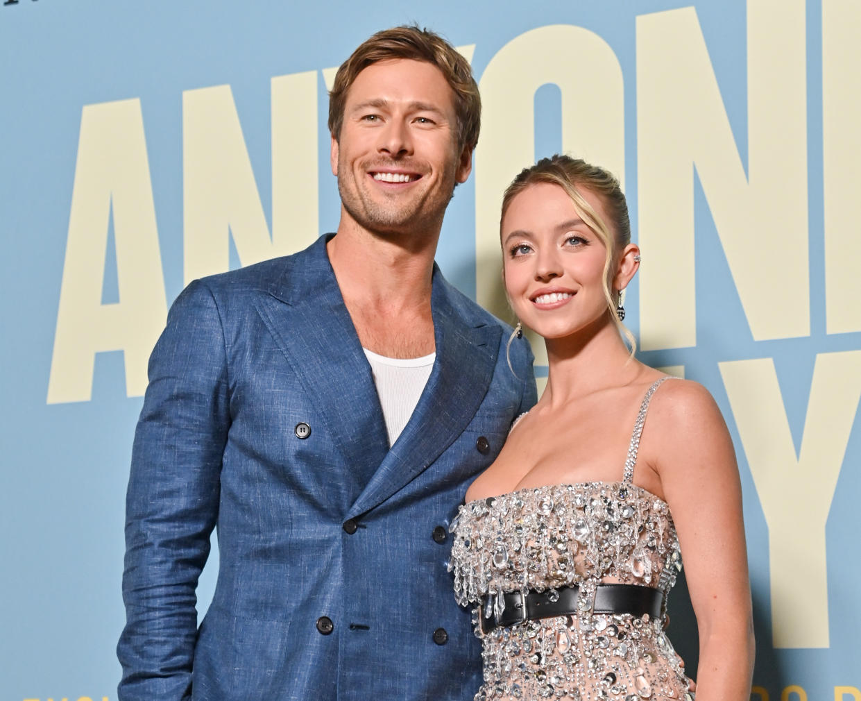 Glen Powell and Sydney Sweeney at the 