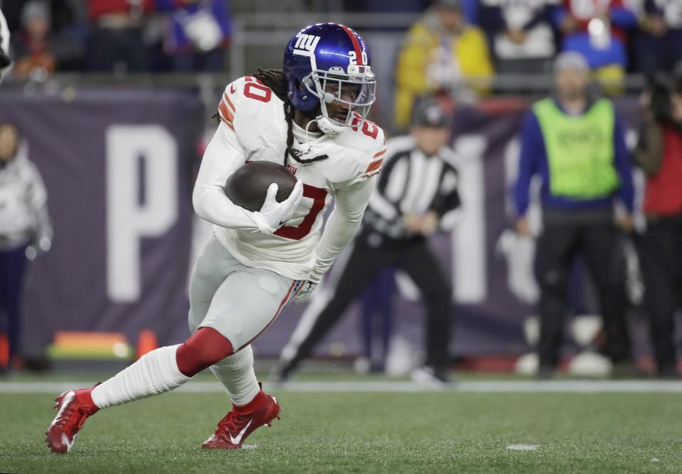 The New York Giants waived cornerback Janoris Jenkins on Friday. (AP/Elise Amendola)