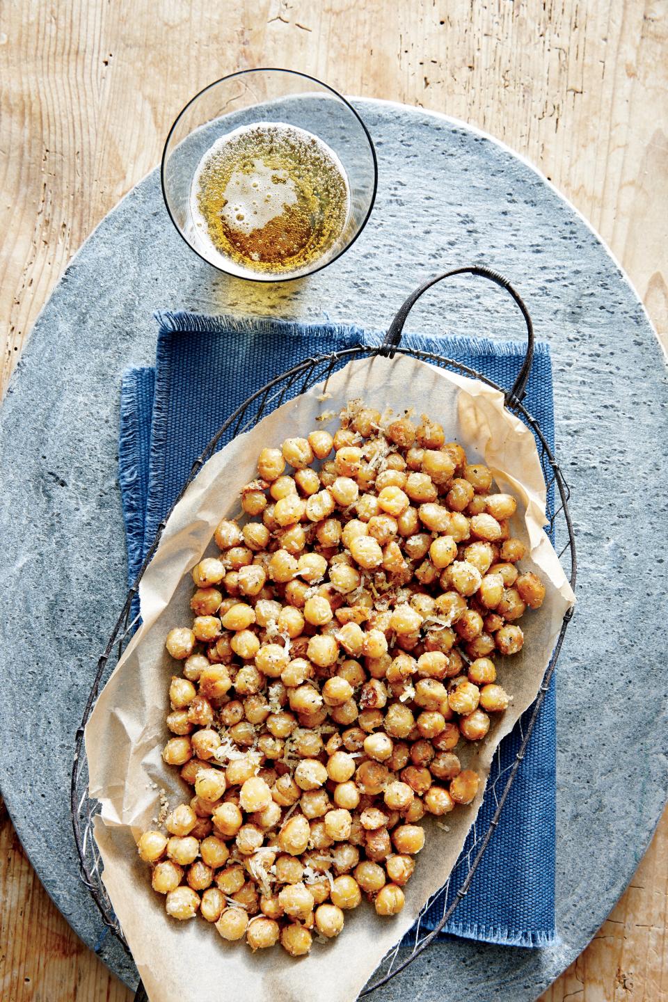 Crispy Parmesan Chickpeas