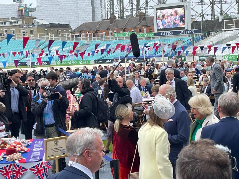 Prince Charles and Camilla have arrived at The Oval (Jonathan Kanengoni )