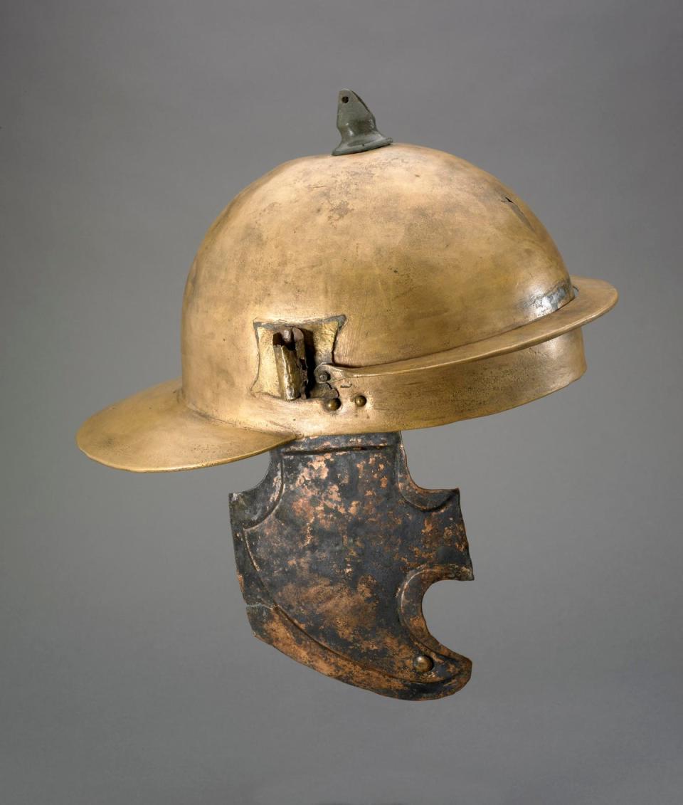 Copper alloy Roman legionary helmet (The Trustees of the British Museum)