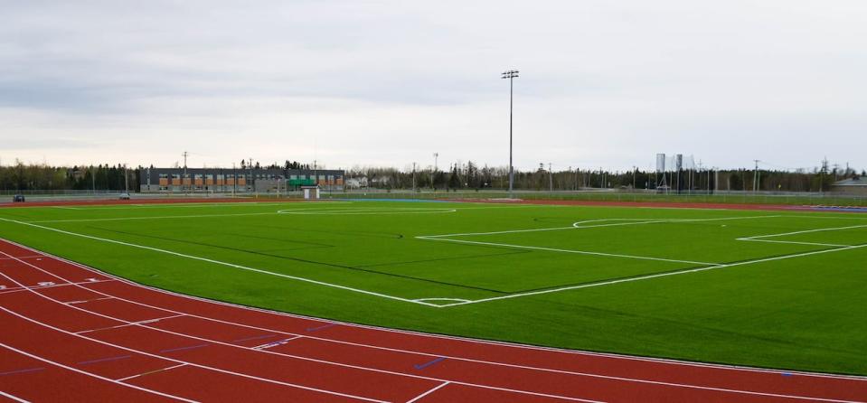 The new turf soccer pitch and track and field facility is expected to open in June. It was first announced in October 2020.