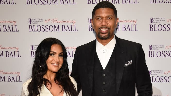 This May 2019 photo shows Molly Qerim Rose (left) and Jalen Rose (right) attending the Endometriosis Foundation of America’s 10th Annual Blossom Ball at Cipriani Wall Street in New York City. (Photo: Dimitrios Kambouris/Getty Images)