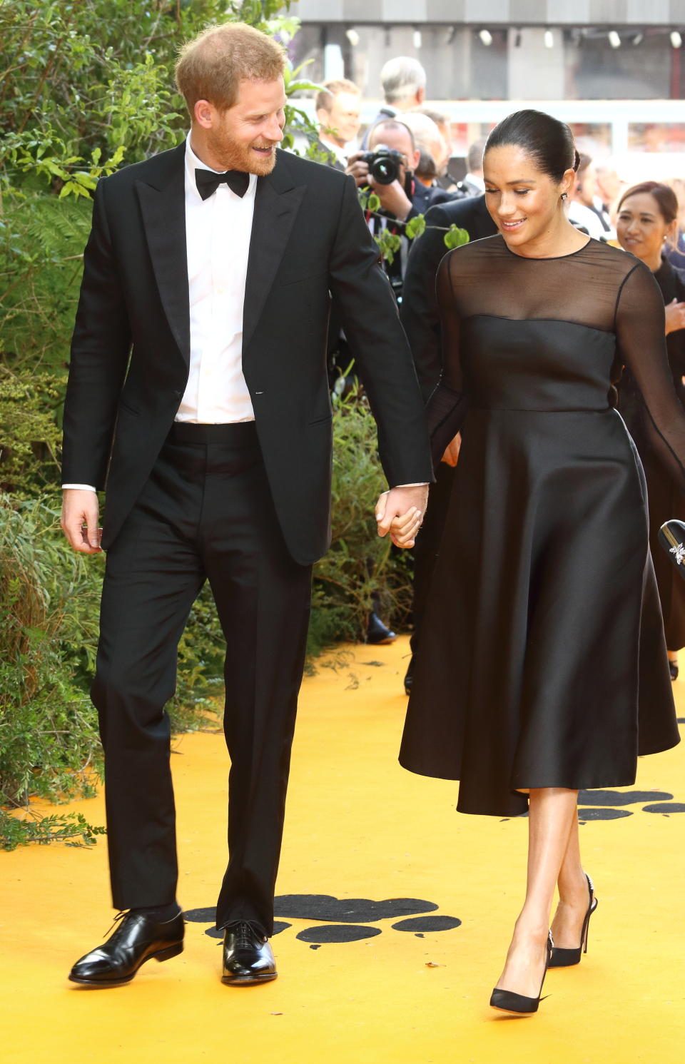Prince Harry and Meghan Markle at the Lion King premiere
