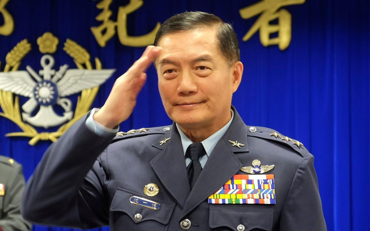 Air Force General Shen Yi-ming died in the incident - AP