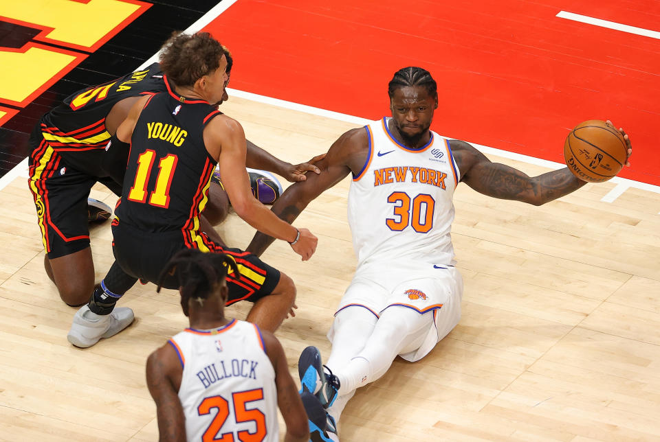 Can Julius Randle and the Knicks outmuscle Trae Young and the Hawks? (Kevin C. Cox/Getty Images)