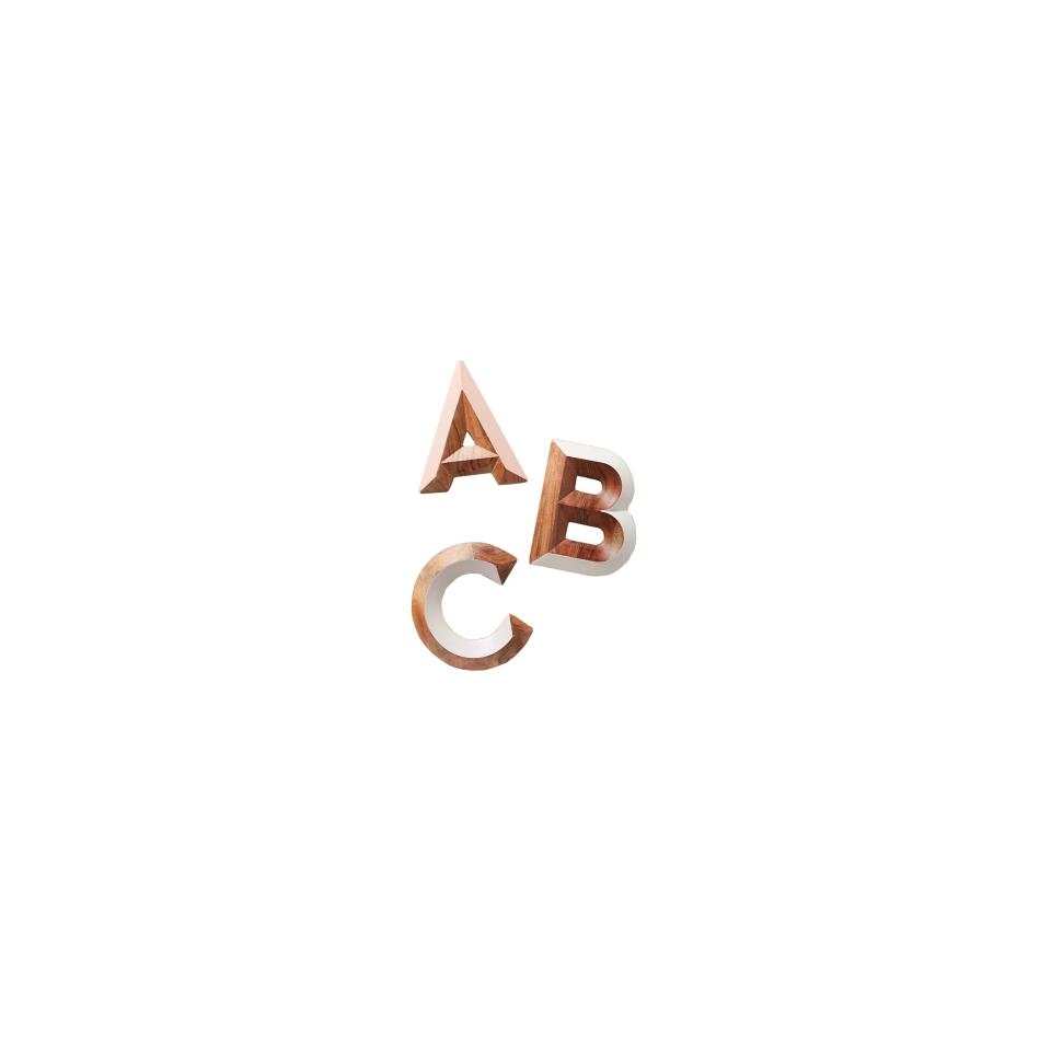 Anthropologie Woodshop Monogram Letter