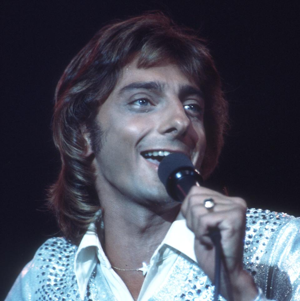 Barry Manilow performing in the 1970s