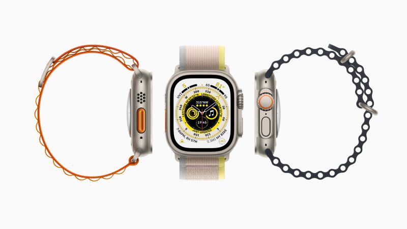 ▲針對全新的Apple Watch Ultra推出新款越野錶環錶帶、高山錶帶、海洋錶帶等。（圖／官方提供）