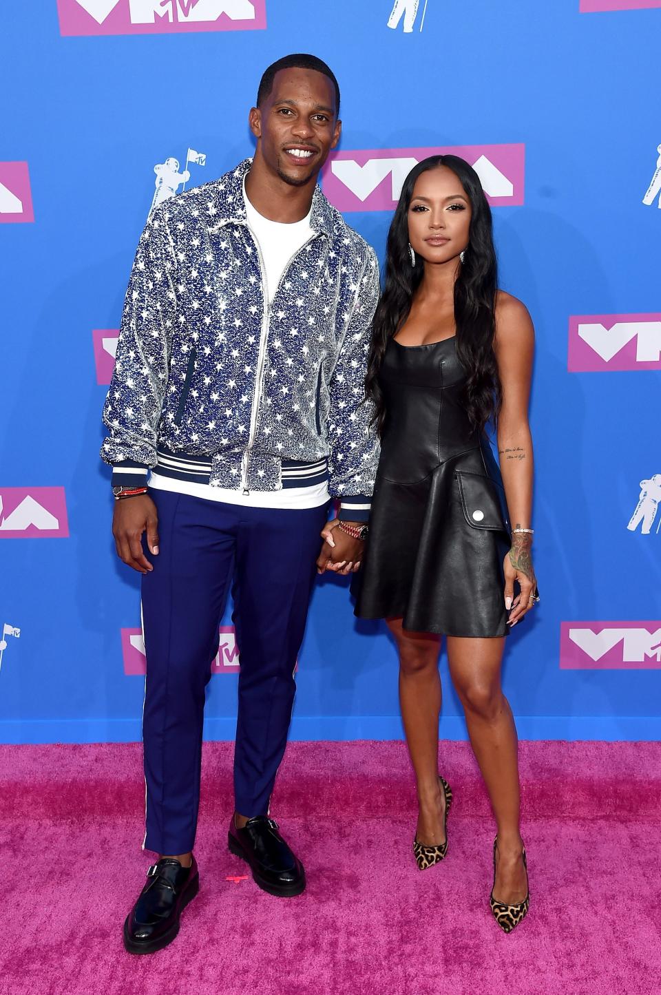 Victor Cruz in Ovadia & Sons and Karrueche Tran