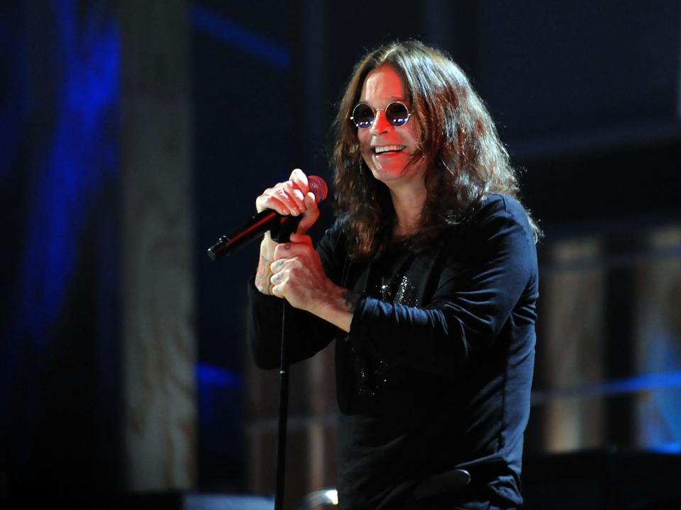 Ozzy Osbourne performs onstage at the 25th Anniversary Rock & Roll Hall of Fame Concert at Madison Square Garden on October 30, 2009 in New York City