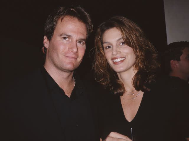 <p>Rose Hartman/Getty </p> Cindy Crawford and Rande Gerber in New York City, 1998