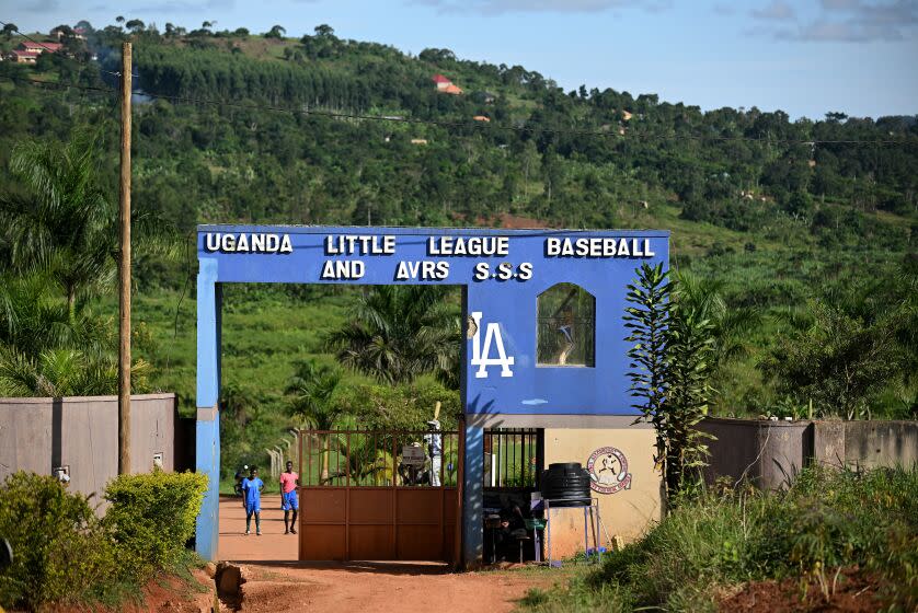 Gayaza, Uganda April , 2023-A baseball complex apparently run by the Los Angeles Dodgers.