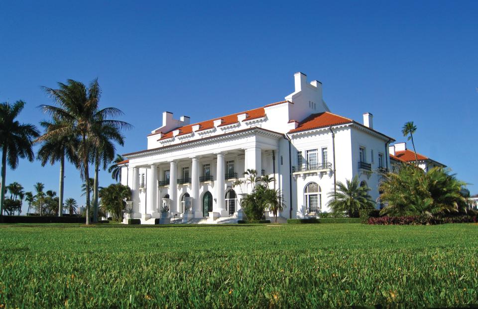 The Henry Morrison Flagler Museum in Palm Beach, completed in 1902, was once the winter home of the oil, railroad and hotel magnate.
