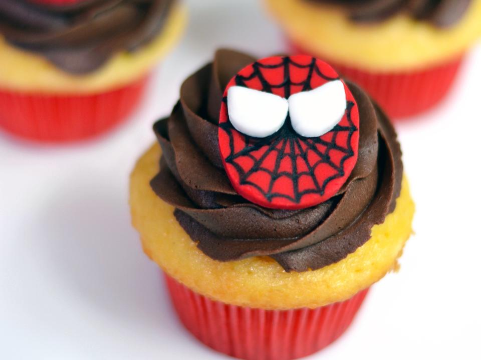 Spiderman Cupcakes