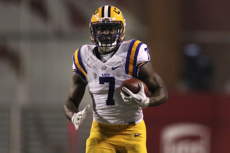 Leonard Fournette ran a 4.51-second 40-yard dash at 240 pounds. (AP)