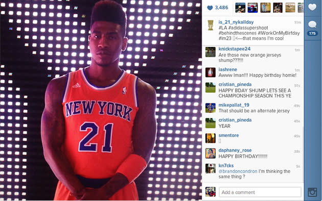 Did Iman Shumpert leak new alternate New Knicks jersey Instagram?