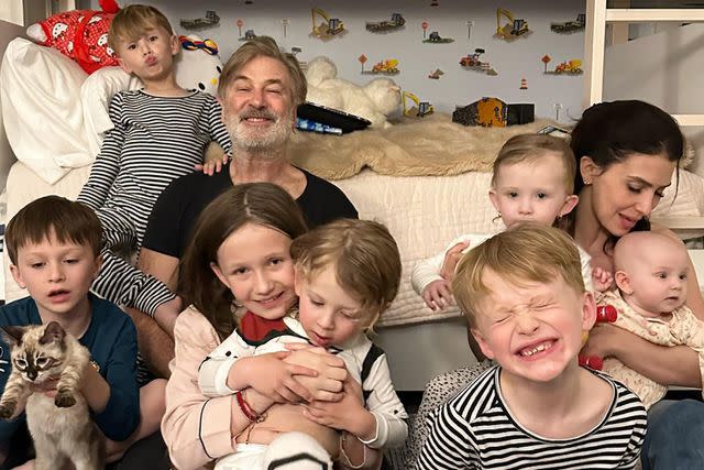 Hilaria Baldwin/Instagram Alec Baldwin celebrates 65th birthday with 7 kids