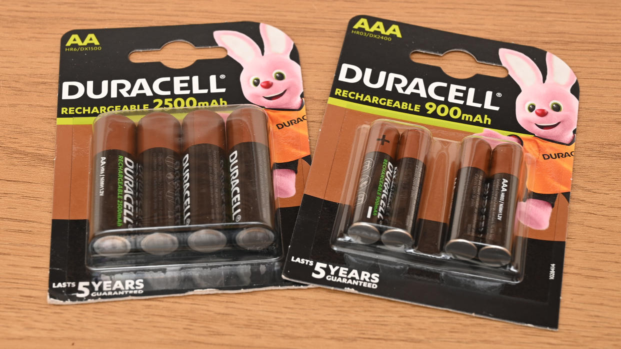  Duracell Rechargeable AA and AAA batteries. 