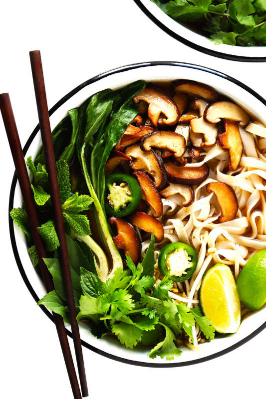 <p>This easy vegan pho recipe is made with the most delicious rich broth and veggies.</p><p><strong>Get the recipe: </strong><a href="https://www.gimmesomeoven.com/vegetarian-vegan-pho-recipe/" rel="nofollow noopener" target="_blank" data-ylk="slk:Vegan Pho with Bok Choy;elm:context_link;itc:0;sec:content-canvas" class="link "><em><strong>Vegan Pho with Bok Choy</strong></em></a></p>