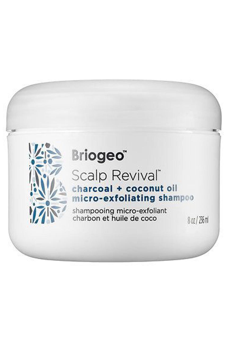 9) Briogeo Scalp Revival Charcoal + Coconut Oil Micro-exfoliating Shampoo