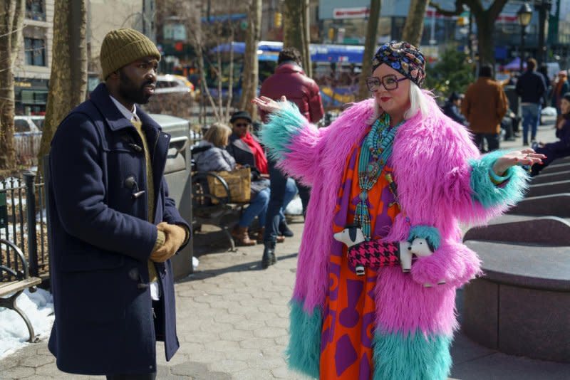 Paapa Essiedu and Melissa McCarthy star in "Genie." Photo courtesy of Universal Studios